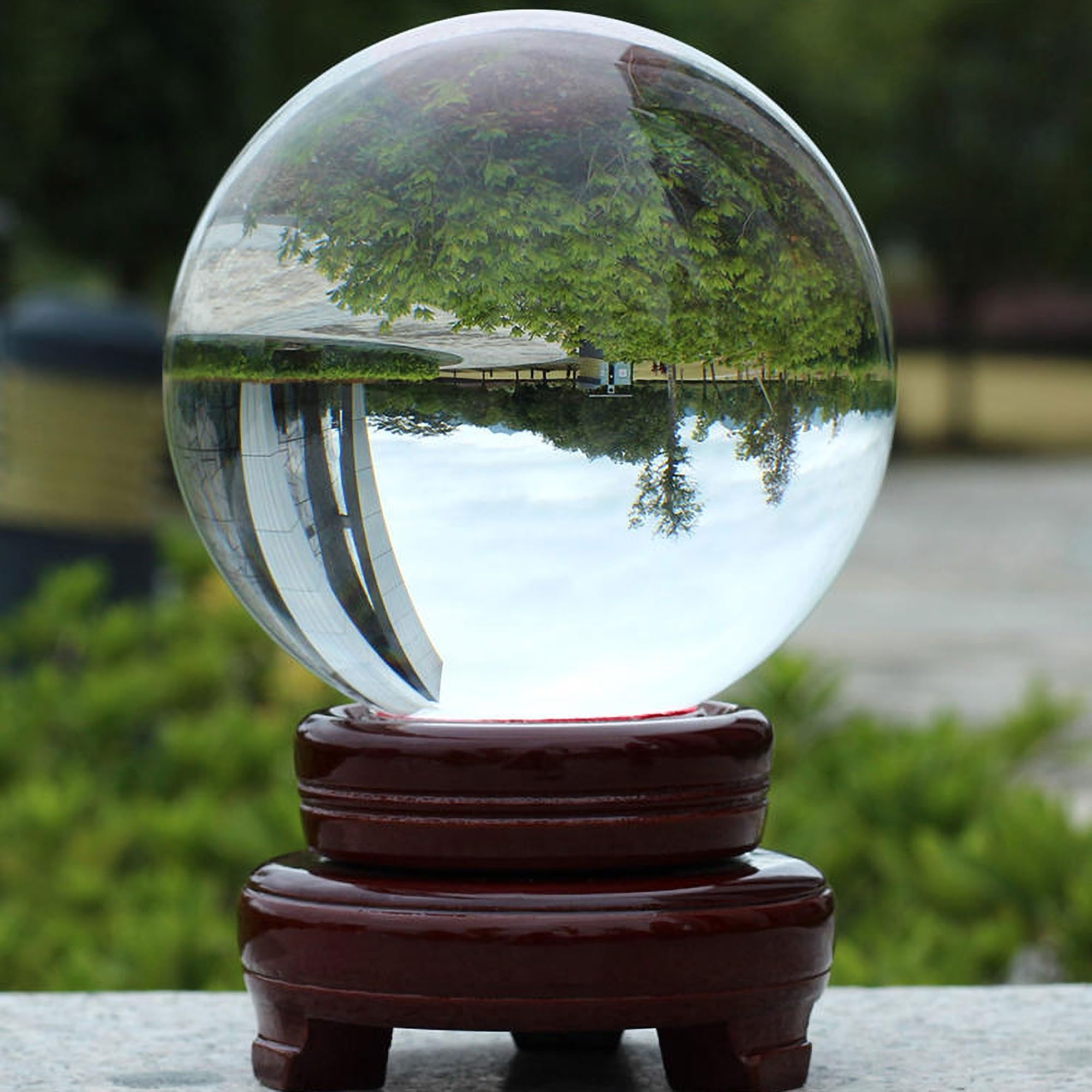 Amazon.co.jp: クリア水晶玉 10cm フォトプロップス、風水グッズ